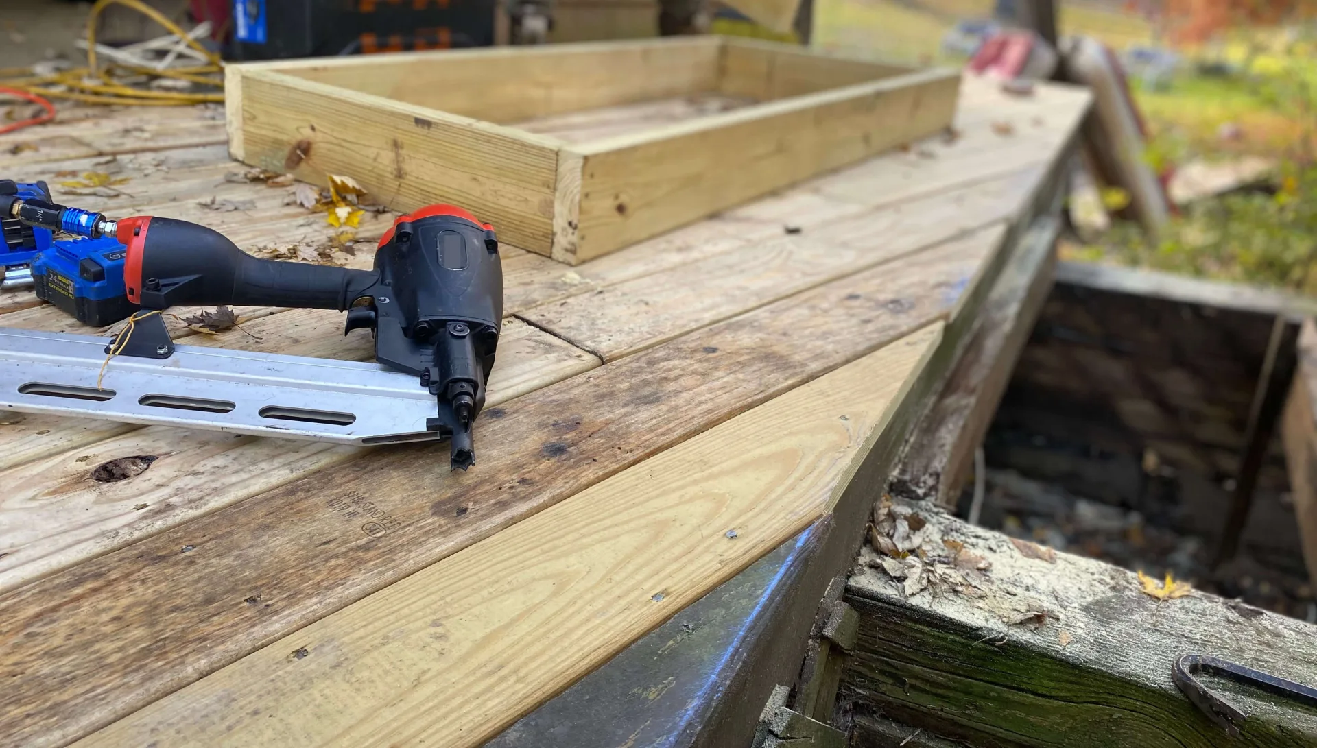Backyard patio summer renovation